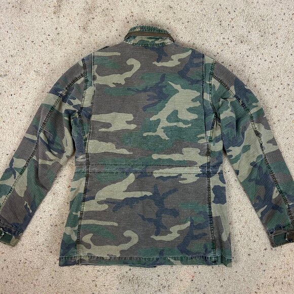 Alpha Industries M-65 Camo Jacket Slim Fit Field Coat Size Medium Women's - Picture 6 of 8